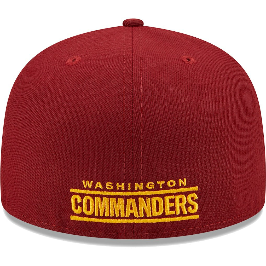 Washington Commanders New Era Flawless 59FIFTY Fitted Hat Burgundy