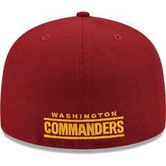 Washington Commanders New Era Flawless 59FIFTY Fitted Hat Burgundy