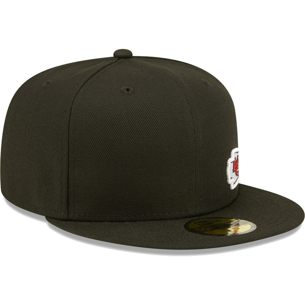 Kansas City Chiefs New Era Flawless 59FIFTY Fitted Hat Black