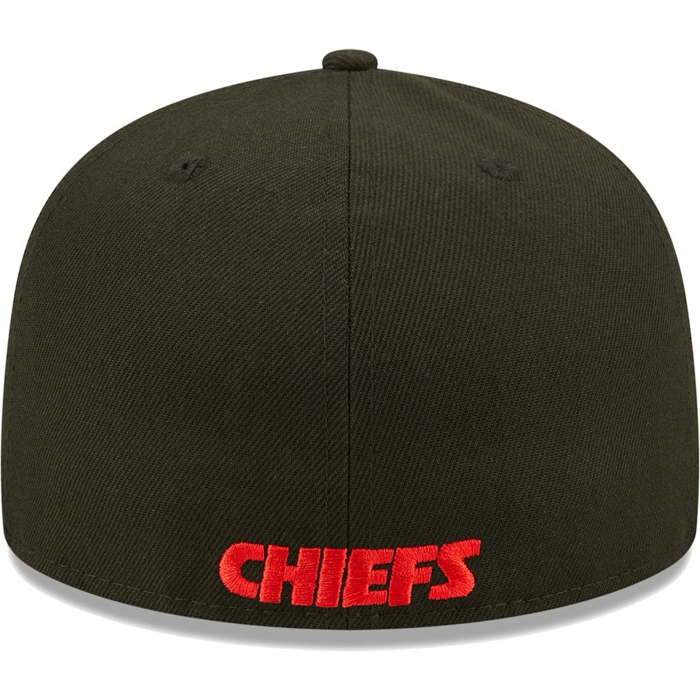 Kansas City Chiefs New Era Flawless 59FIFTY Fitted Hat Black