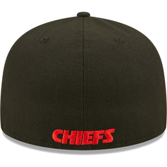Kansas City Chiefs New Era Flawless 59FIFTY Fitted Hat Black