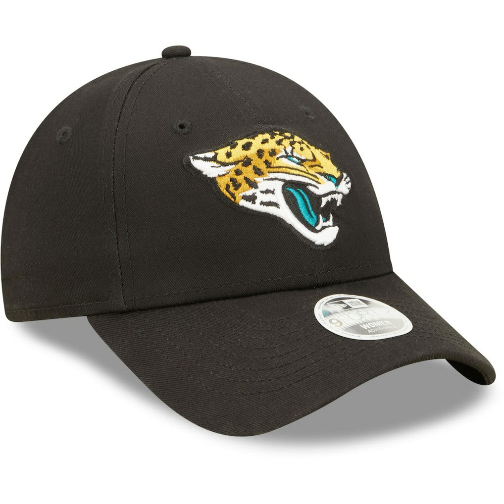 Jacksonville Jaguars New Era Women's Simple 9FORTY Adjustable Hat Black