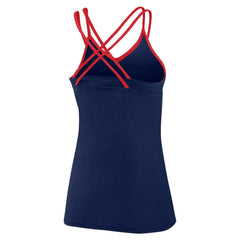 Boston Red Sox Fanatics Women's Barrel It Up Cross Back V-Neck Tank Top - Navy - Fanatics Lifestyle