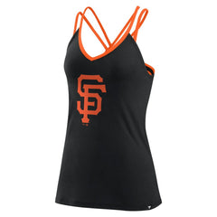 San Francisco Giants Fanatics Women's Barrel It Up Cross Back V-Neck Tank Top - Black - Fanatics Discount