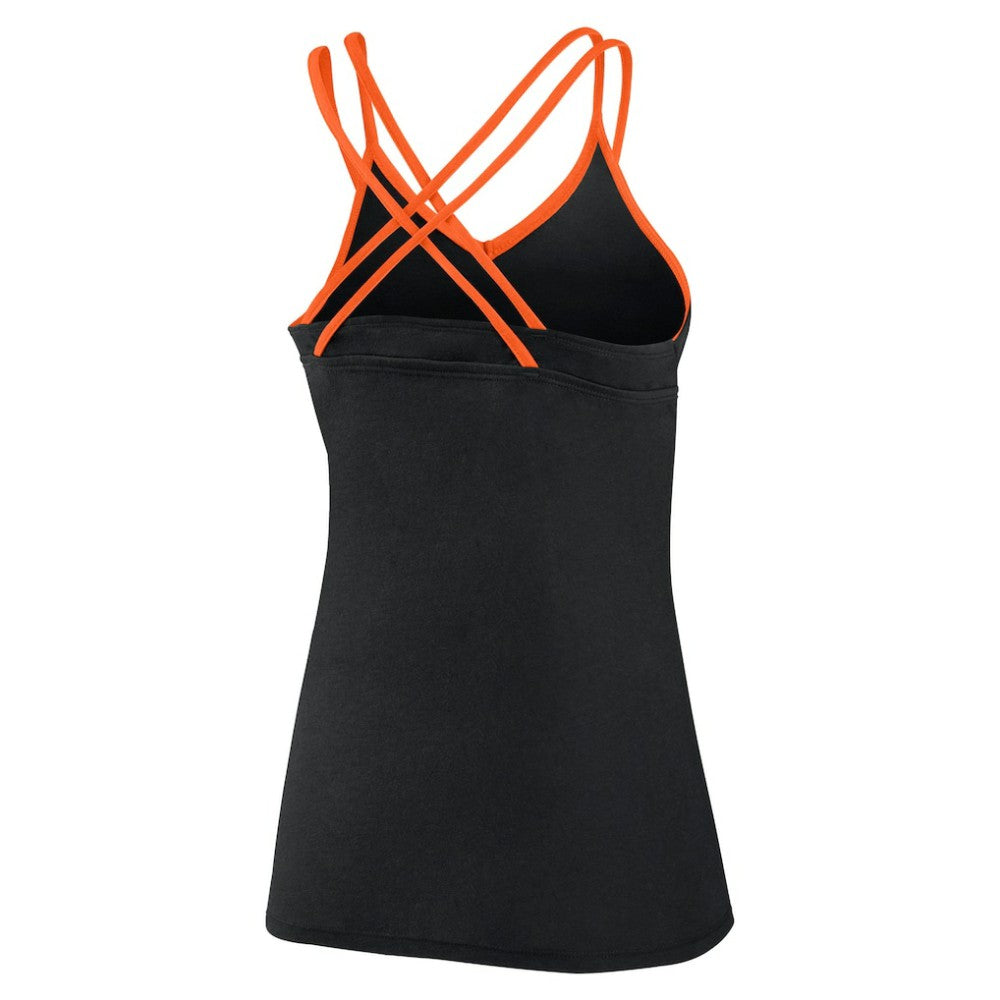 San Francisco Giants Fanatics Women's Barrel It Up Cross Back V-Neck Tank Top - Black - Fanatics Discount