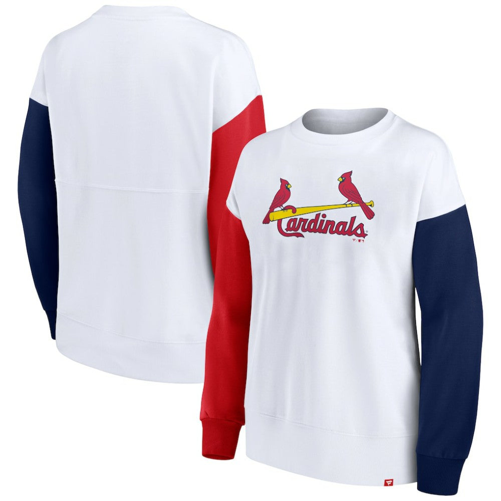 St. Louis Cardinals Fanatics Women's Series Pullover Sweatshirt - White - Fanatics Lifestyle