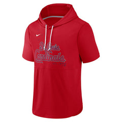 St. Louis Cardinals Nike Springer Short Sleeve Team Pullover Hoodie - Red - Nike Online