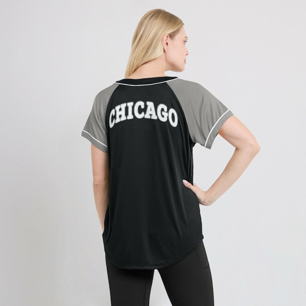 Chicago White Sox Fanatics Women's Ultimate Style Raglan V-Neck T-Shirt - Black - Fanatics Sale