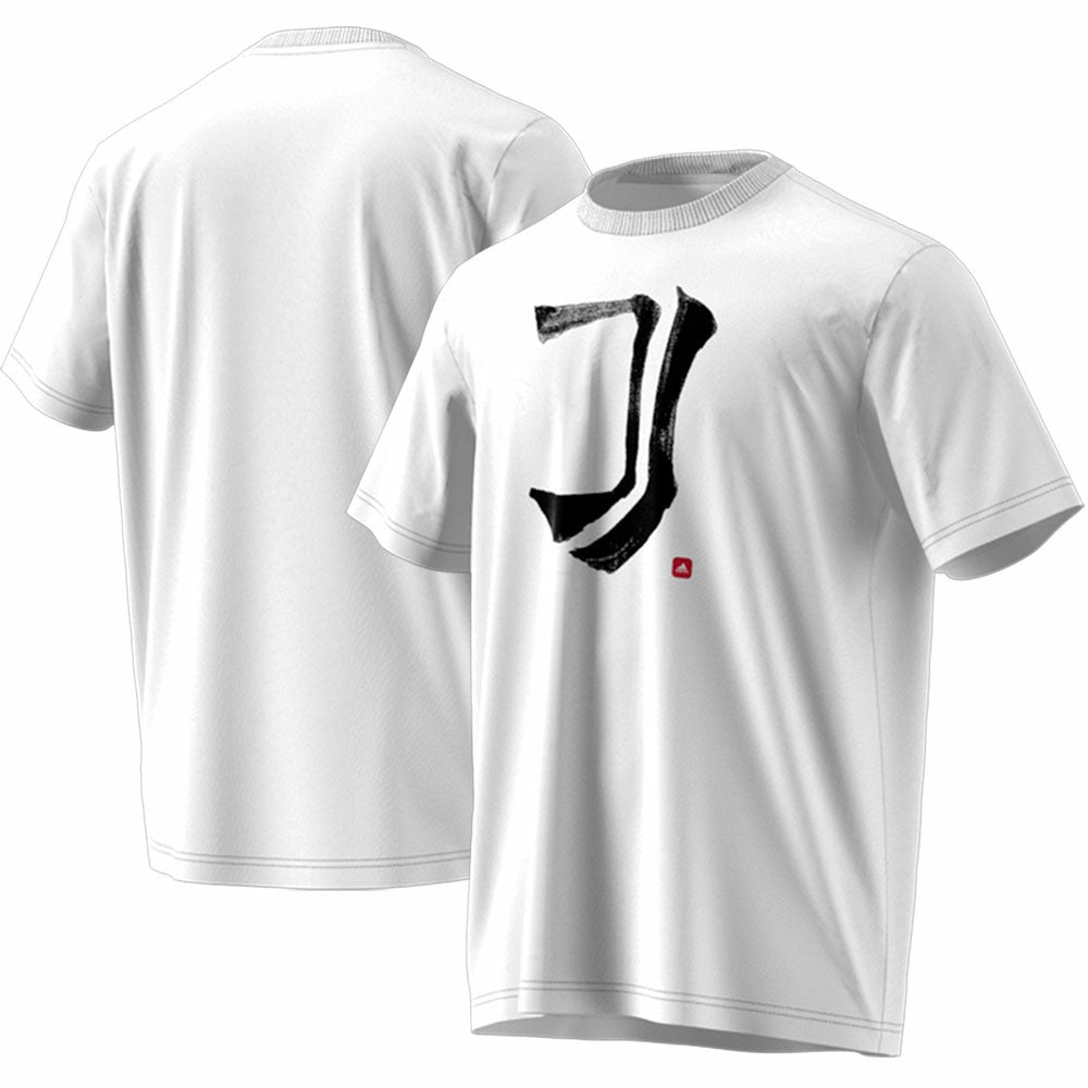 Juventus Chinese Calligraphy T-Shirt White - Adidas