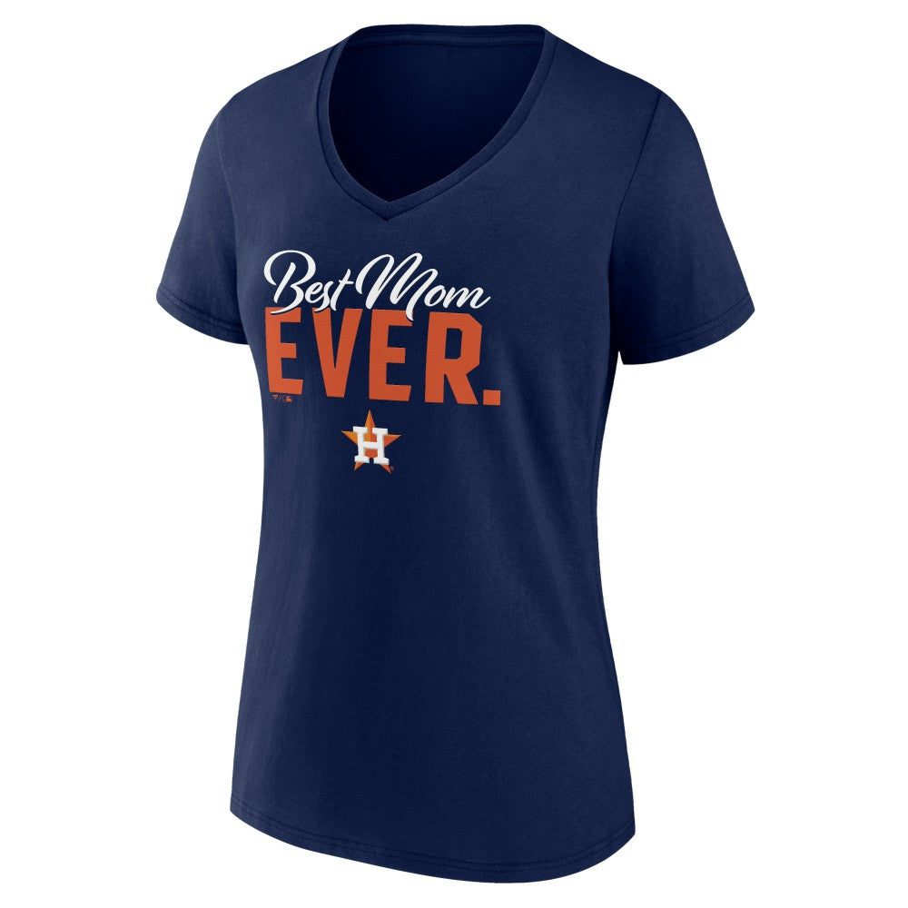 Houston Astros Fanatics Women's Mother's Day V-Neck T-Shirt - Navy - Fanatics Discount