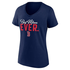 Boston Red Sox Fanatics Women's Mother's Day V-Neck T-Shirt - Navy - Fanatics Sale