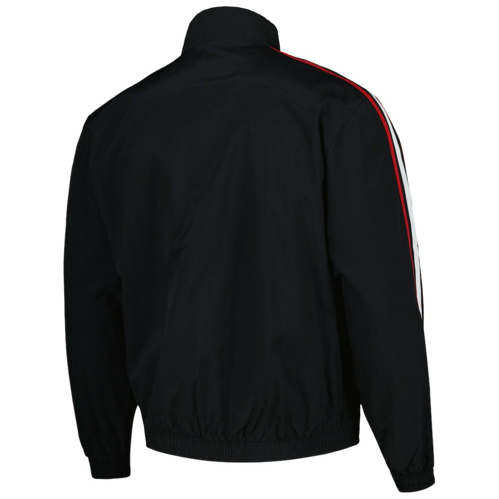 Manchester United 2022/23 On-Field Team Logo Anthem Reversible Full-Zip Jacket Black - Adidas