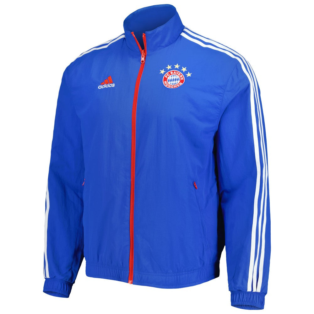 Bayern Munich 2022/23 On-Field Team Logo Anthem Reversible Full-Zip Jacket Blue - Adidas Discount