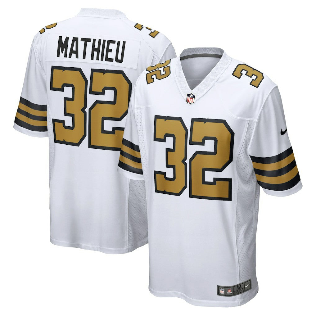 Nike Tyrann Mathieu New Orleans Saints Alternate Game Jersey White