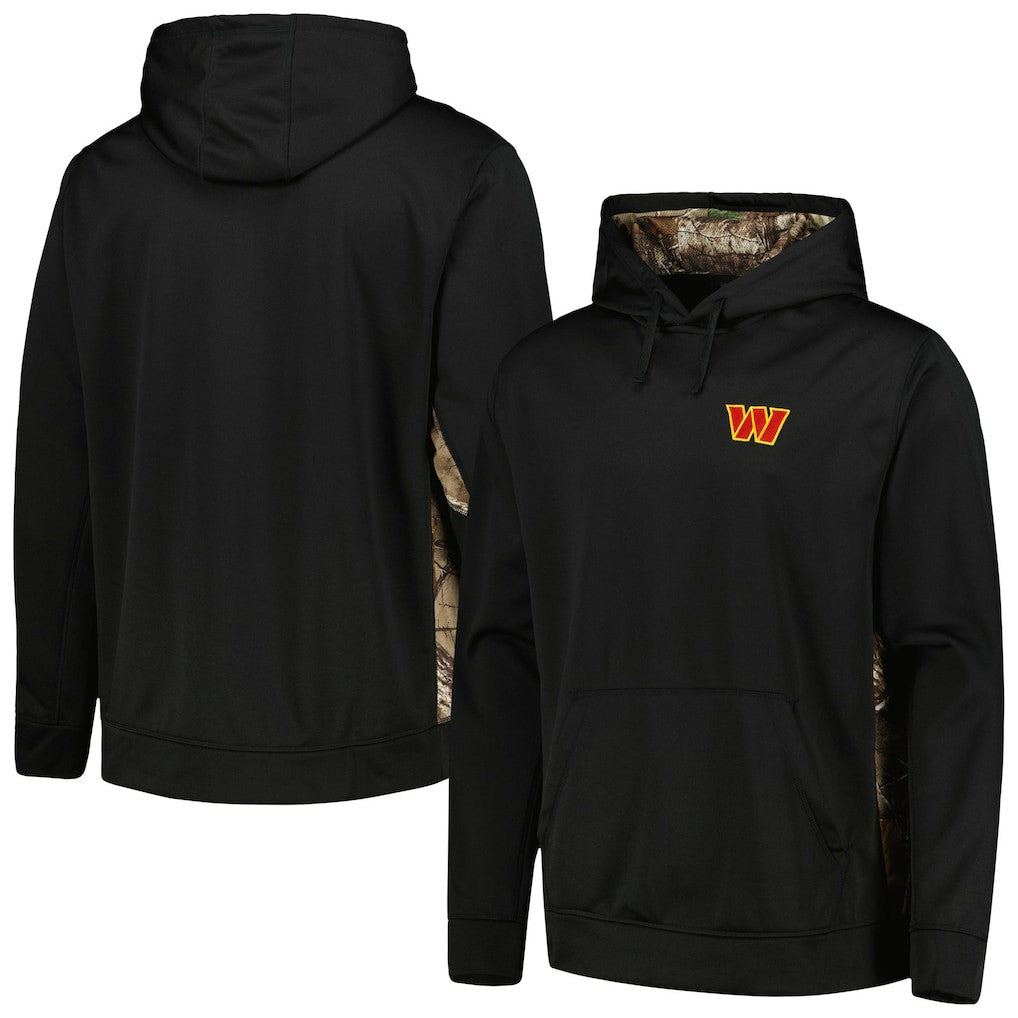 Washington Commanders Dunbrooke Logo Ranger Pullover Hoodie Black/Realtree Camo