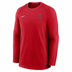 Los Angeles Angels Nike Authentic Collection Logo Performance Long Sleeve T-Shirt - Red - Nike Discount
