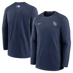 Tampa Bay Rays Nike Authentic Collection Logo Performance Long Sleeve T-Shirt - Navy - Nike Online