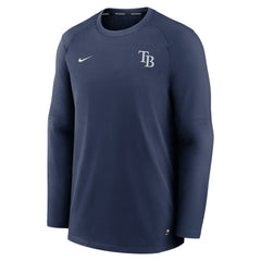 Tampa Bay Rays Nike Authentic Collection Logo Performance Long Sleeve T-Shirt - Navy - Nike Online