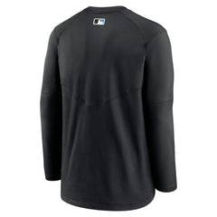 Miami Marlins Nike Authentic Collection Logo Performance Long Sleeve T-Shirt - Black - Nike Online