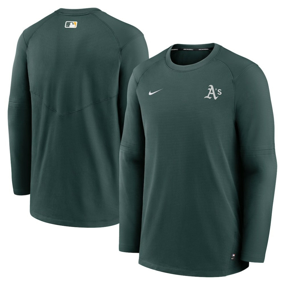 Athletics Nike Authentic Collection Logo Performance Long Sleeve T-Shirt - Green - Nike Online