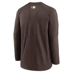 San Diego Padres Nike Authentic Collection Logo Performance Long Sleeve T-Shirt - Brown - Nike Lifestyle