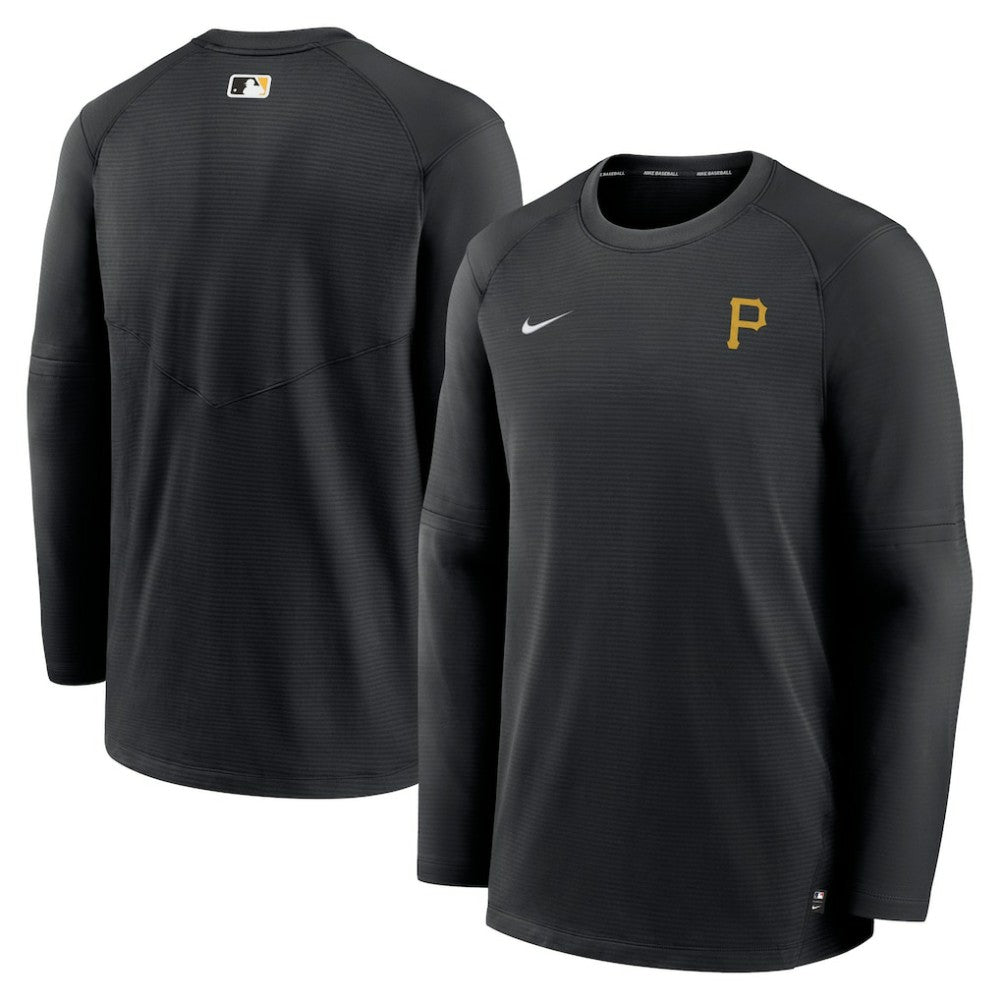 Pittsburgh Pirates Nike Authentic Collection Logo Performance Long Sleeve T-Shirt - Black - Nike Online