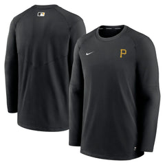 Pittsburgh Pirates Nike Authentic Collection Logo Performance Long Sleeve T-Shirt - Black - Nike Online