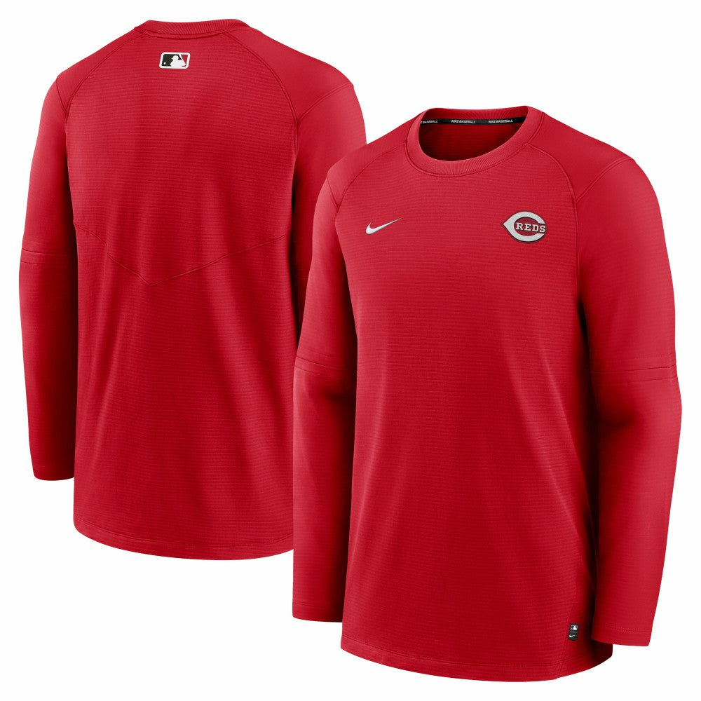 Cincinnati Reds Nike Authentic Collection Logo Performance Long Sleeve T-Shirt - Red - Nike Sale