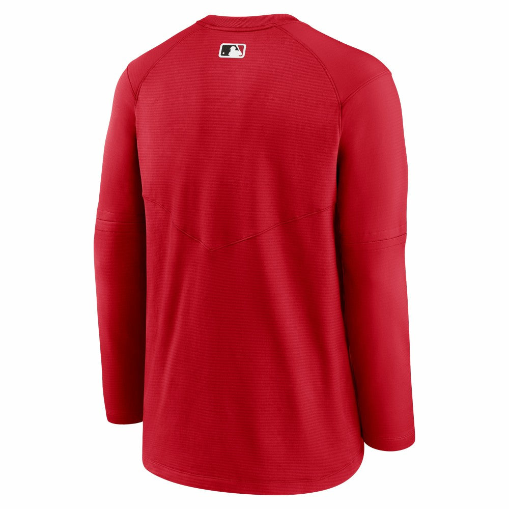 Cincinnati Reds Nike Authentic Collection Logo Performance Long Sleeve T-Shirt - Red - Nike Sale
