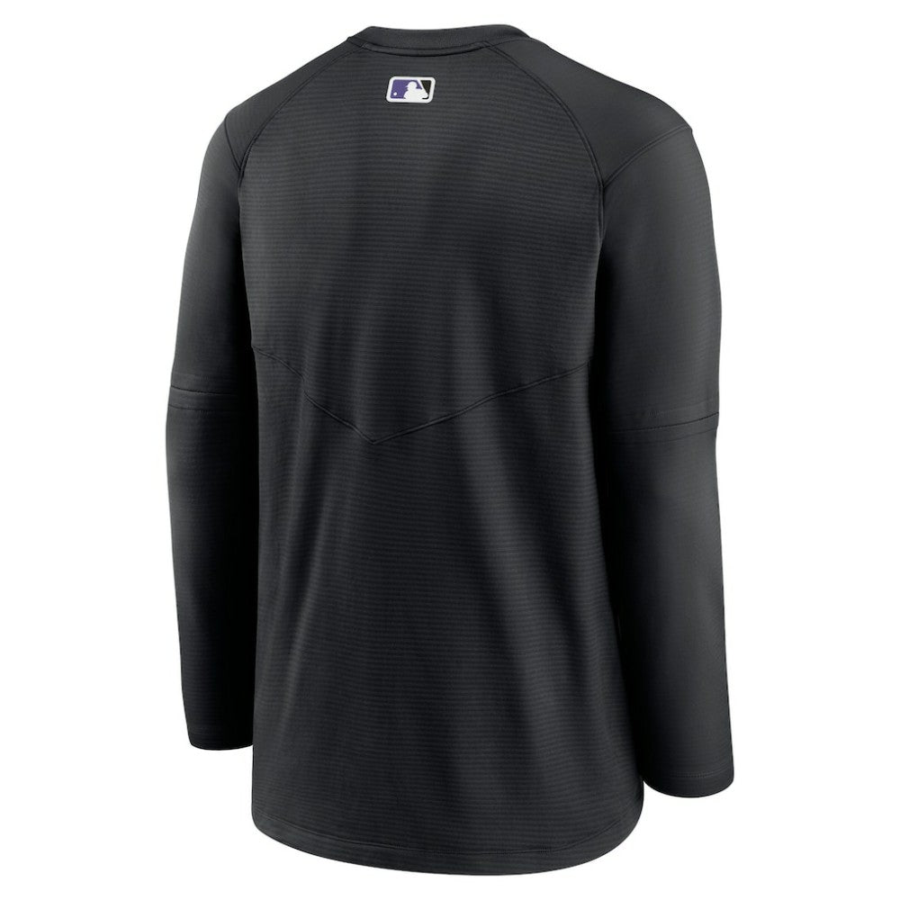 Colorado Rockies Nike Authentic Collection Logo Performance Long Sleeve T-Shirt - Black - Nike on Sale