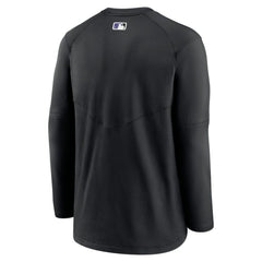 Colorado Rockies Nike Authentic Collection Logo Performance Long Sleeve T-Shirt - Black - Nike on Sale