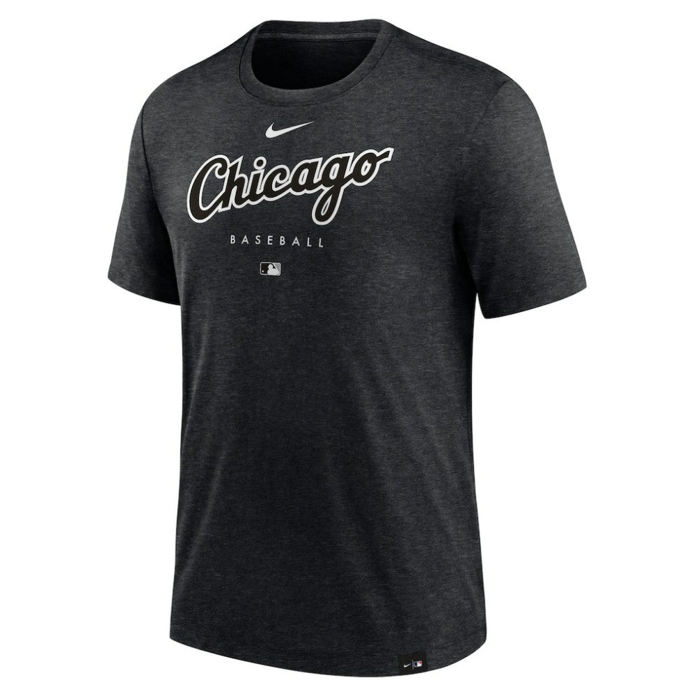 Chicago White Sox Nike Authentic Collection Early Work Tri-Blend Performance T-Shirt - Heather Black - Nike Online