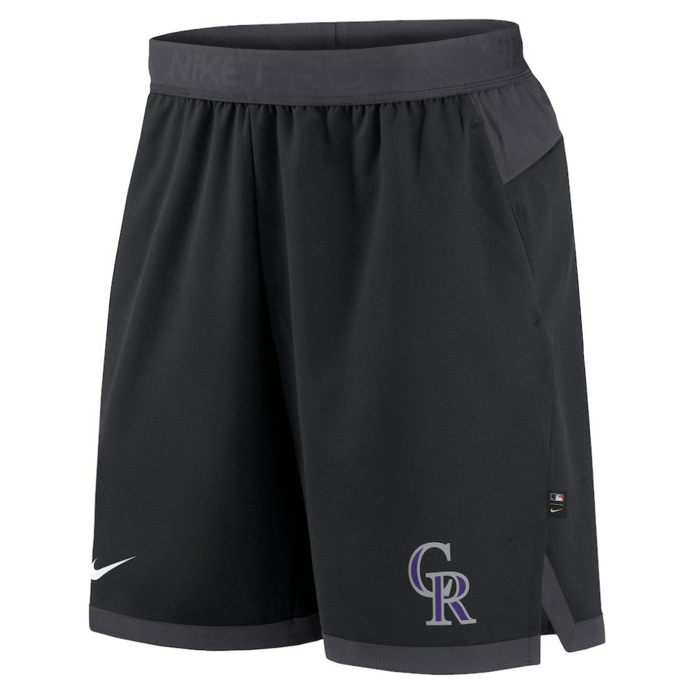 Colorado Rockies Nike Authentic Collection Flex Vent Performance Shorts - Black - Nike Discount