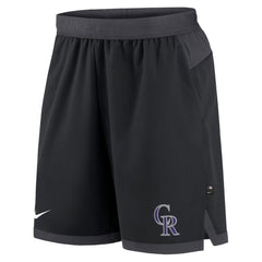 Colorado Rockies Nike Authentic Collection Flex Vent Performance Shorts - Black - Nike Discount