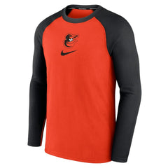 Baltimore Orioles Nike Authentic Collection Game Raglan Performance Long Sleeve T-Shirt - Orange - Nike Discount