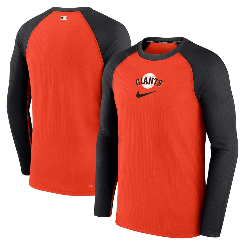 San Francisco Giants Nike Authentic Collection Game Raglan Performance Long Sleeve T-Shirt - Orange - Nike on Sale