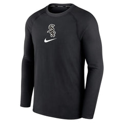 Chicago White Sox Nike Authentic Collection Game Raglan Performance Long Sleeve T-Shirt - Black - Nike Sale