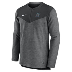 Miami Marlins Nike Authentic Collection Game Time Performance Half-Zip Top - Black - Nike Sale
