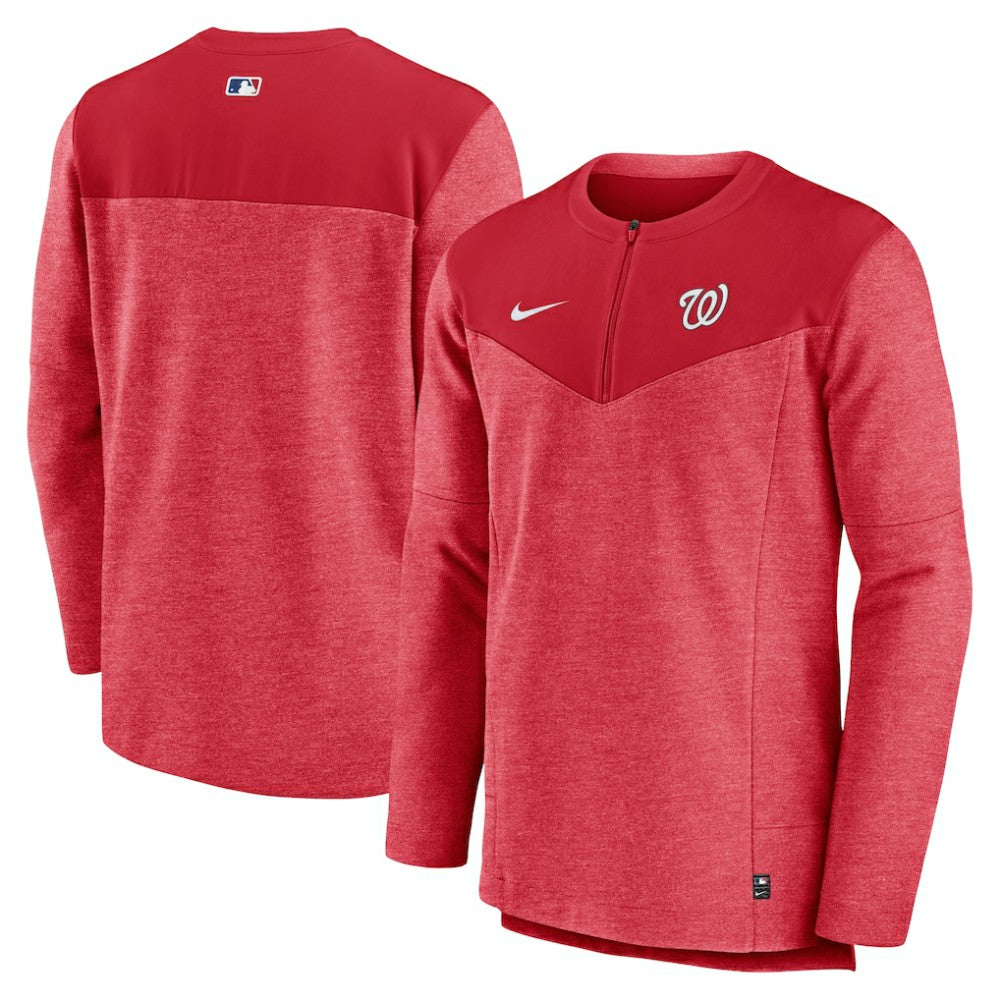 Washington Nationals Nike Authentic Collection Game Time Performance Half-Zip Top - Red - Nike Discount