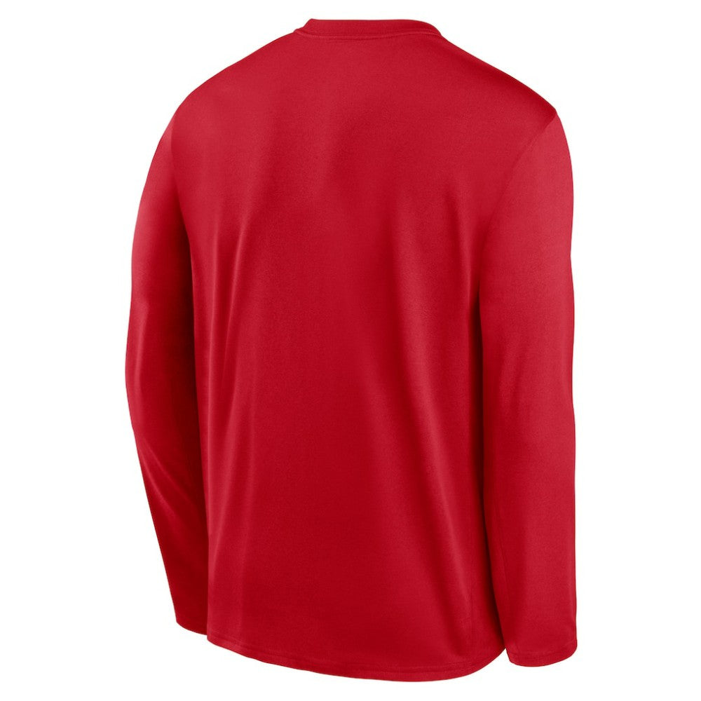 Los Angeles Angels Nike Authentic Collection Team Logo Legend Performance Long Sleeve T-Shirt - Red - Nike Discount