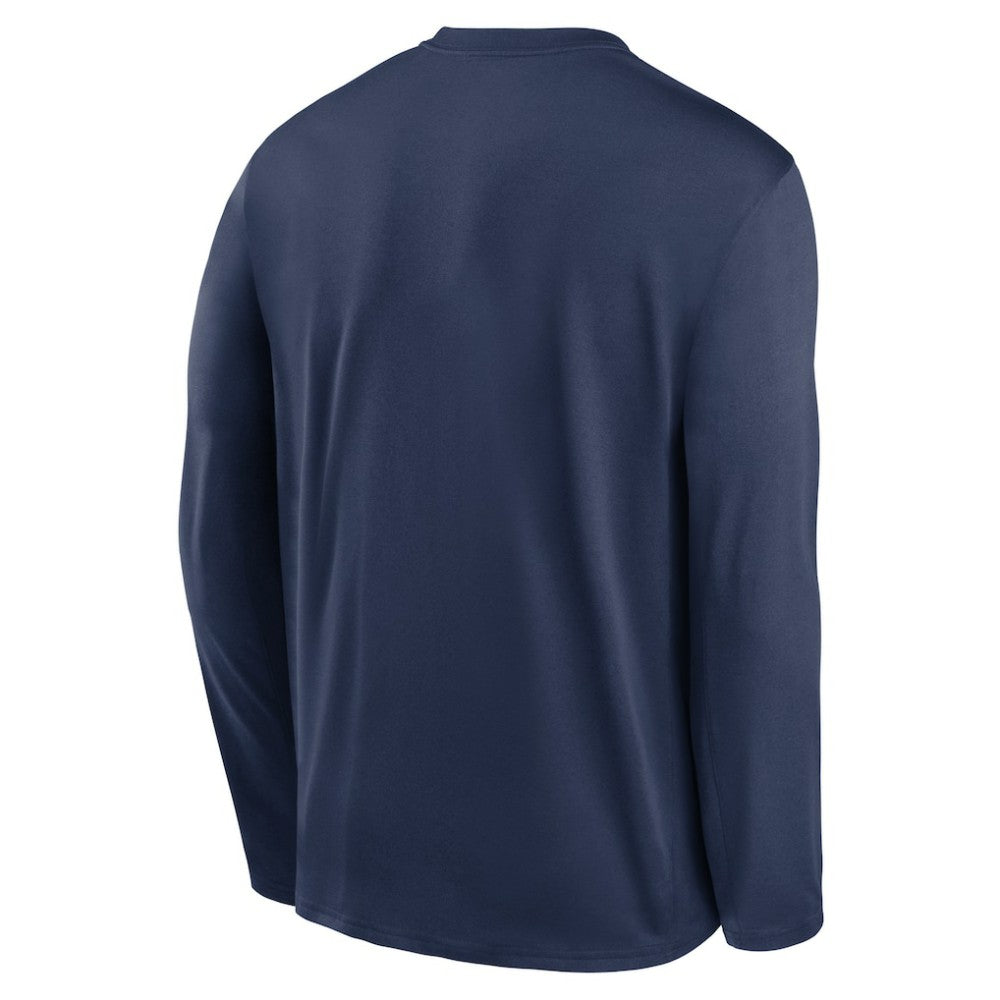 Tampa Bay Rays Nike Authentic Collection Team Logo Legend Performance Long Sleeve T-Shirt - Navy - Nike Lifestyle