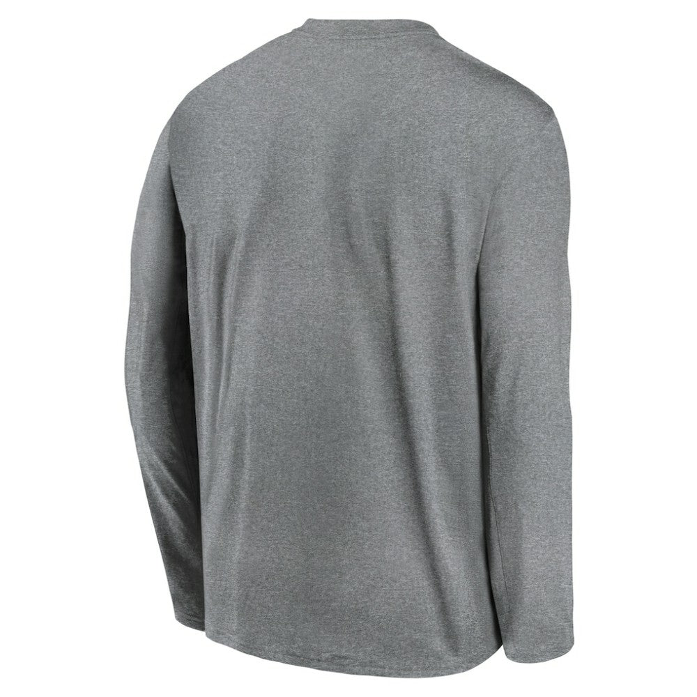 San Francisco Giants Nike Authentic Collection Team Logo Legend Performance Long Sleeve T-Shirt - Heather Gray - Nike Online