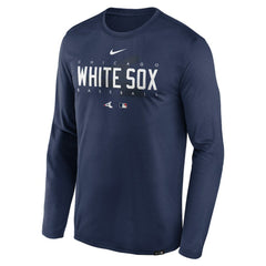Chicago White Sox Nike Authentic Collection Team Logo Legend Performance Long Sleeve T-Shirt - Navy - Nike on Sale