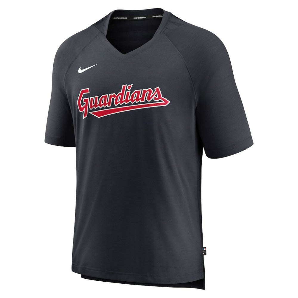 Cleveland Guardians Nike Authentic Collection Pregame Raglan Performance V-Neck T-Shirt - Navy - Nike on Sale