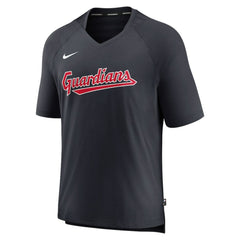Cleveland Guardians Nike Authentic Collection Pregame Raglan Performance V-Neck T-Shirt - Navy - Nike on Sale