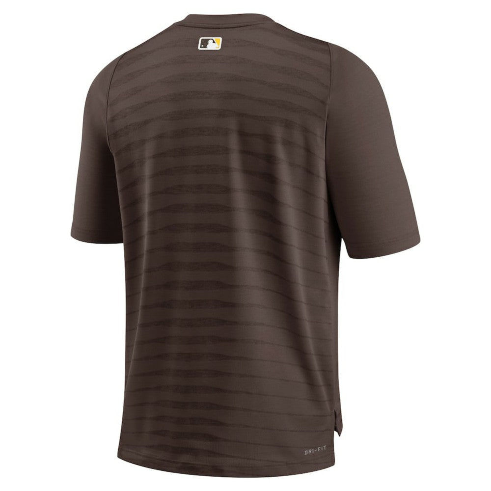 San Diego Padres Nike Authentic Collection Pregame Raglan Performance V-Neck T-Shirt - Brown - Nike Sale
