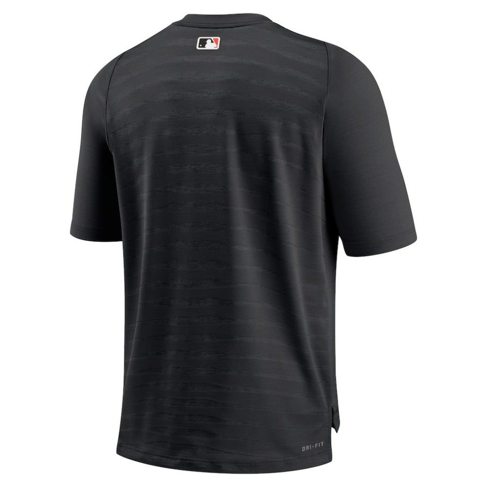 San Francisco Giants Nike Authentic Collection Pregame Raglan Performance V-Neck T-Shirt - Black - Nike Online