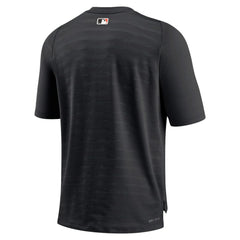 San Francisco Giants Nike Authentic Collection Pregame Raglan Performance V-Neck T-Shirt - Black - Nike Online