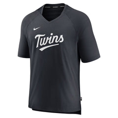 Minnesota Twins Nike Authentic Collection Pregame Raglan Performance V-Neck T-Shirt - Navy - Nike Sale