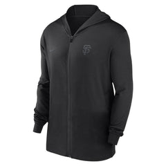 San Francisco Giants Nike Authentic Collection Travel Performance Lightweight Full-Zip Hoodie - Black - Nike Discount